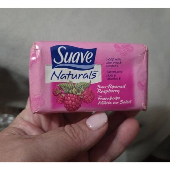 Vtg NOS Suave Naturals Bar Soap Sun-Ripened Raspberry New RARE Discontinued - Picture 2 of 5